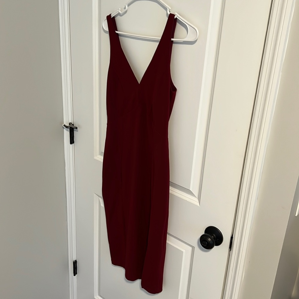 Burgundy dress